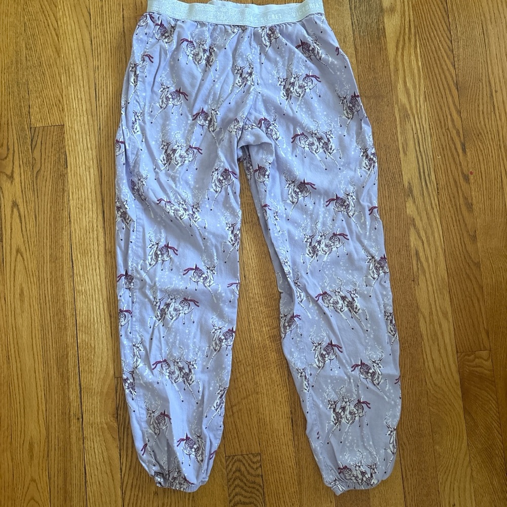 Victoria's Secret Purple Reindeer Pajama Pants